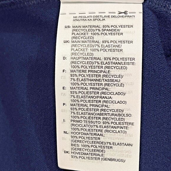 ADIDAS Golf Men's XL Blue Full Front Zip Jacket Pockets Stretch Cuffs Drawstring - Picture 12 of 13